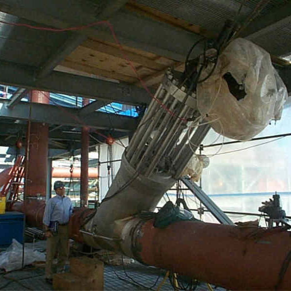 A massive Class 2500 C12A 26 X 24 x 26 Y-Globe Stop Check